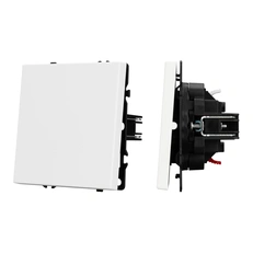 Изображение Выключатель звонковый 1-клавишный Arlight NOBE, белый кварц soft-touch 054237(2)